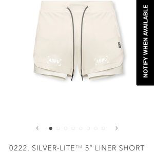 ASRV DSG 0222 Silver Lite Liner Shorts